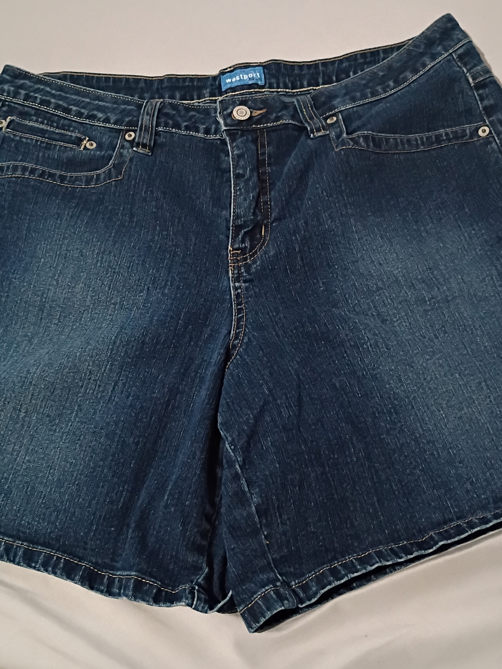 Westport Women's Dark Blue Denim Shorts - Classic Comfort
